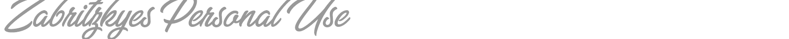 Zabritzkyes font preview